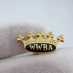 WWBA Grand Duchess Crown Brooch by ESCO - Bowling