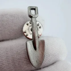 Pewter Gardening Shovel Lapel Pin by Clift