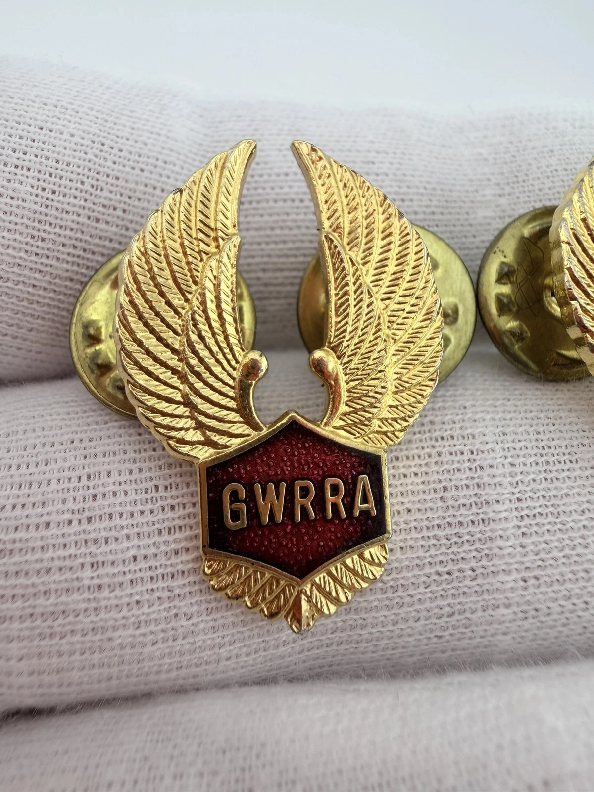 GWRRA Gold Wing Road Riders Association Pins - Red Enamel Version - Image 2