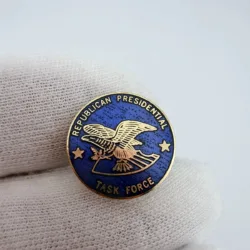 Vintage Republican Presidential Task Force Lapel Pin
