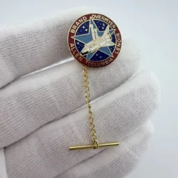 NASA STS-5 Shuttle Tie Tack Pin with Crew Names