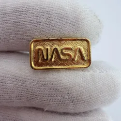 NASA Worm Logo Tie Tack Pin - Corrosion