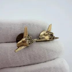 Vintage Nasa Space Shuttle Rear Side View Pin + Tie Tack Pin