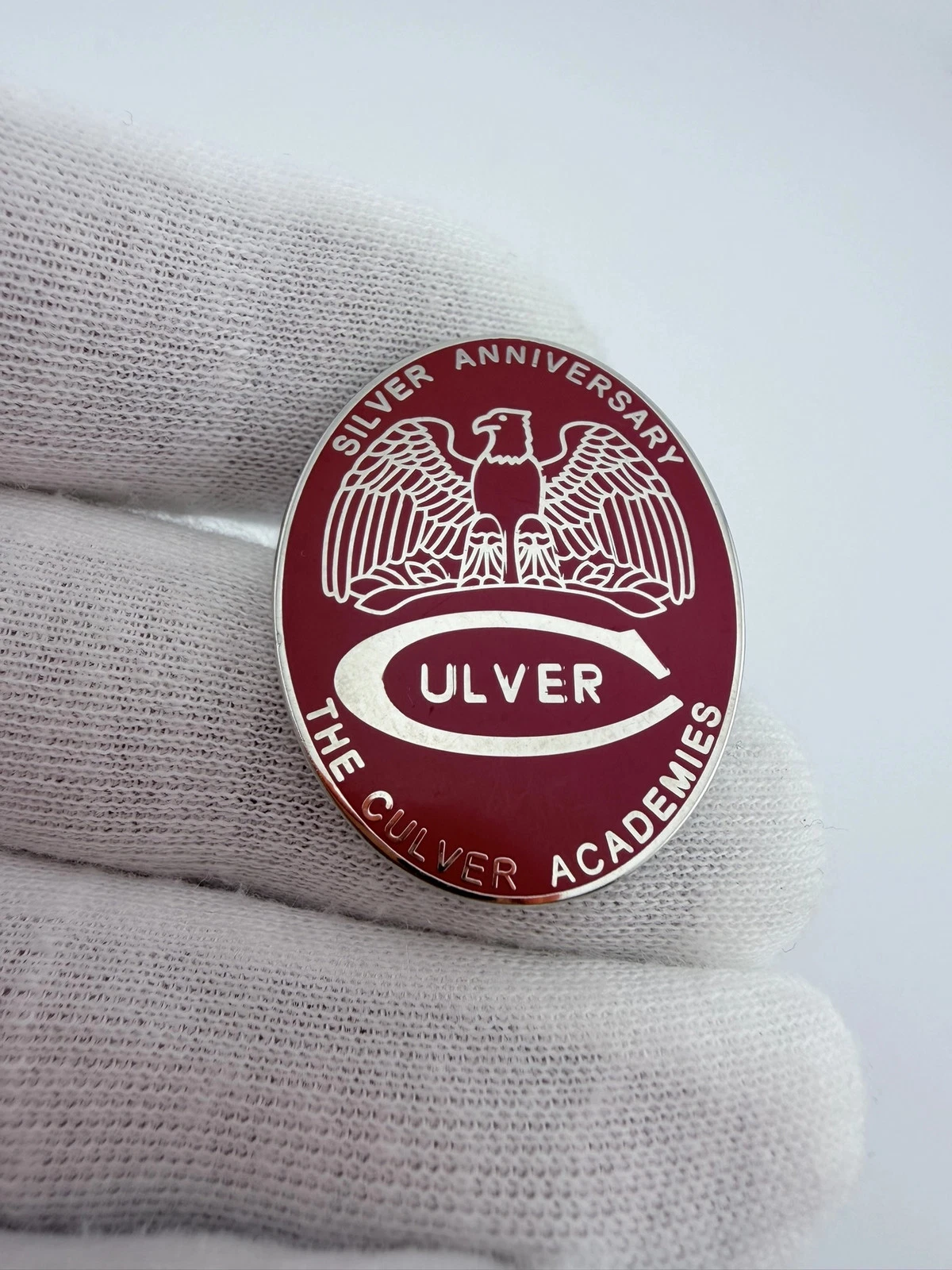 The Culver Academies 25 Year Silver Anniversary Reunion Pin - Indiana