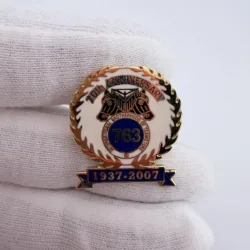 Teamsters Local 763 70th Anniversary Lapel Pin - 1937-2007 - Tukwila, WA