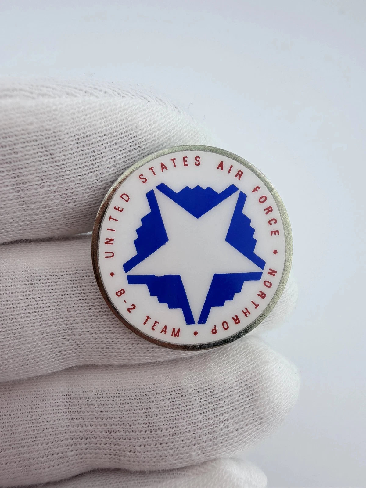 USAF United States Air Force Northrup B-2 Team Lapel Pin
