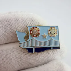 Washington State VFW Veterans Of Foreign Wars Lapel Pin