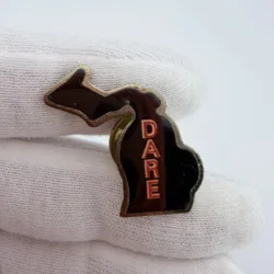 Vintage Michigan State DARE Program Lapel Pin