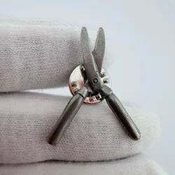Pewter Hedge Clippers Sheers Lapel Pin by Jim Clift