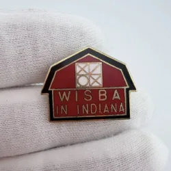 WISBA Women's International State Bowling Association Red Barn Lapel Pin