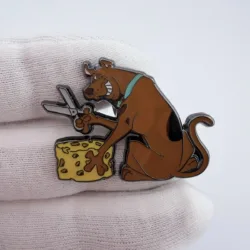 Scooby-Doo Cutting The Cheese Lapel Pin - LoungeFly