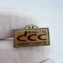Vintage DCC Digital Compact Cassette Lapel Pin