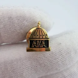 AHA American Hospital Association Capitol Building Tie Tack Pin - 1/10 10K GF