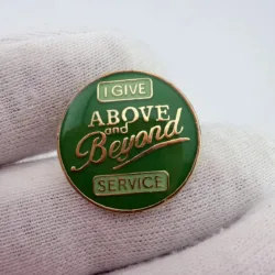 I Give Above and Beyond Service Lapel Pin - Unknown Company