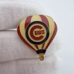 Vintage Chicago Cubs Hot Air Balloon Lapel Pin