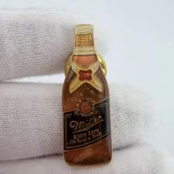 Miller High Life The Genuine Draft Bottle Lapel Pin by JG&A