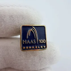 1998 UC Berkeley Haas School of Business 100 Year Anniversary Lapel Pin - Blue