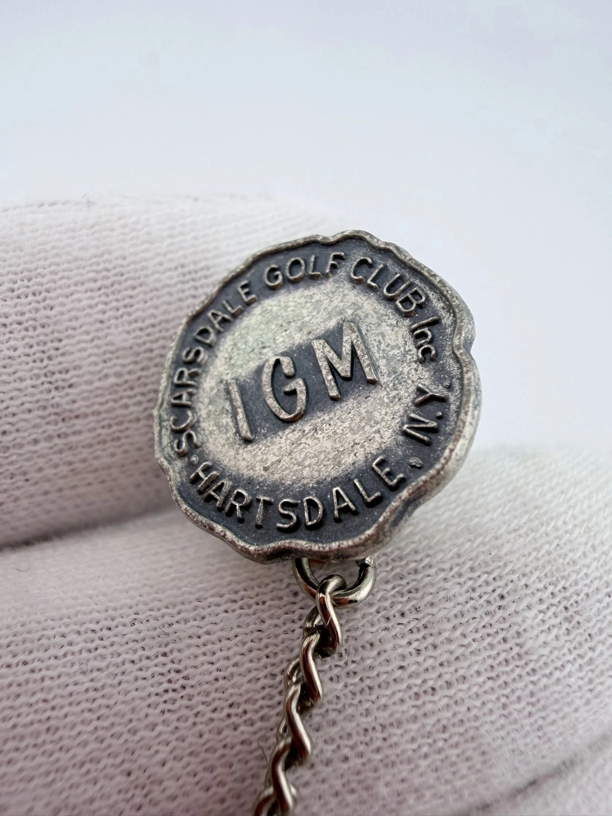 IGM Scarsdale Golf Club Tie Tack Pin - Hartsdale, New York - Sterling - Image 3