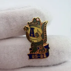 Vintage 1985-1986 Green Alligator Mascot Lapel Pin