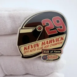 NASCAR #29 Kevin Harvick 2011 Auto Club 400 Champion Helmet Pin