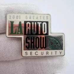 2001 Great LA Los Angeles Auto Show Security Pin Badge