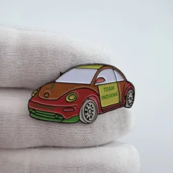 Unknown Team Indiana Bug Beetle Car Shaped Lapel Pin