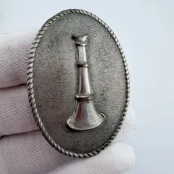 Vintage Fire Department Lieutenant Badge - Bugle - Obsolete