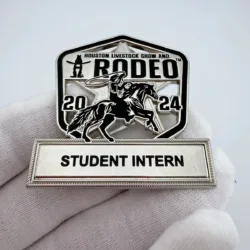 2024 Houston Livestock Show and Rodeo Student Intern Pin Badge