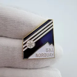 Mt. Norquay Skiing Resort Pin - Banff Canada - Purple