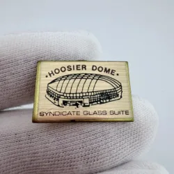 Vintage Hoosier Dome Stadium Pin - Syndicate Glass Suite - Colts