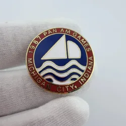 1987 Pan American Games Pin - Michigan City, Indiana - Sailing / Yachting
