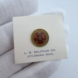 AGC Association Of General Contractors Of America Screwback Pin by Balfour