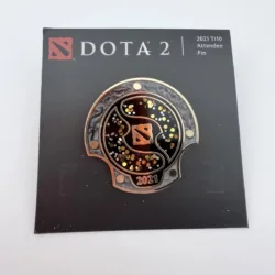 DOTA 2 2021 TI10 Attendee Pin with Code