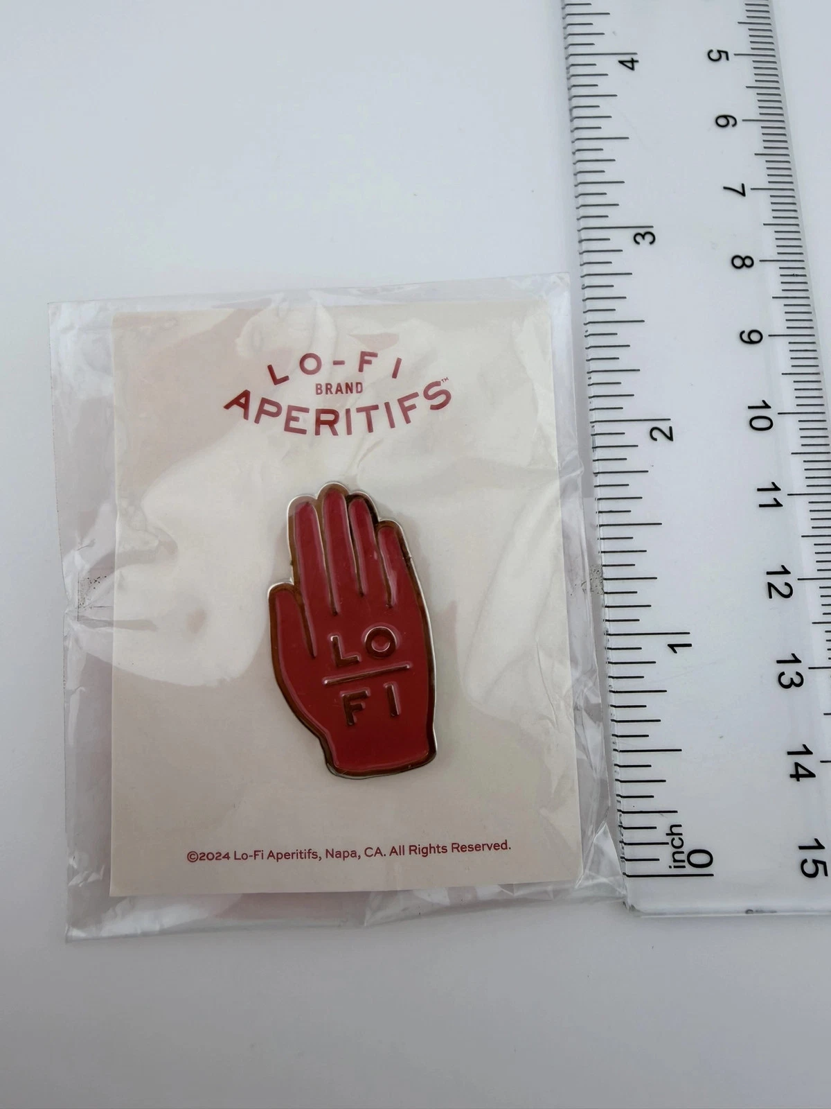 Lo-Fi Brand Aperitifs Promotional Lapel Pin - Napa, CA - Image 4