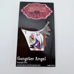 Hazbin Hotel Gangster Angel Dust Enamel Pin