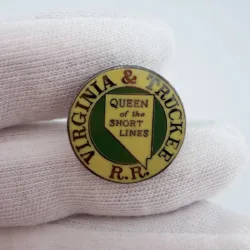Vintage Virginia & Truckee RailroadLapel Pin - Queen Of The Short Lines