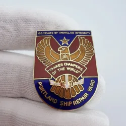 Portland Ship Repair Yard Lapel Pin - 100 Years Of Ironclad Integrity