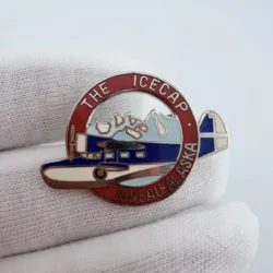 1984 Juneau Alaska The Icecap Lapel Pin by WM Spear