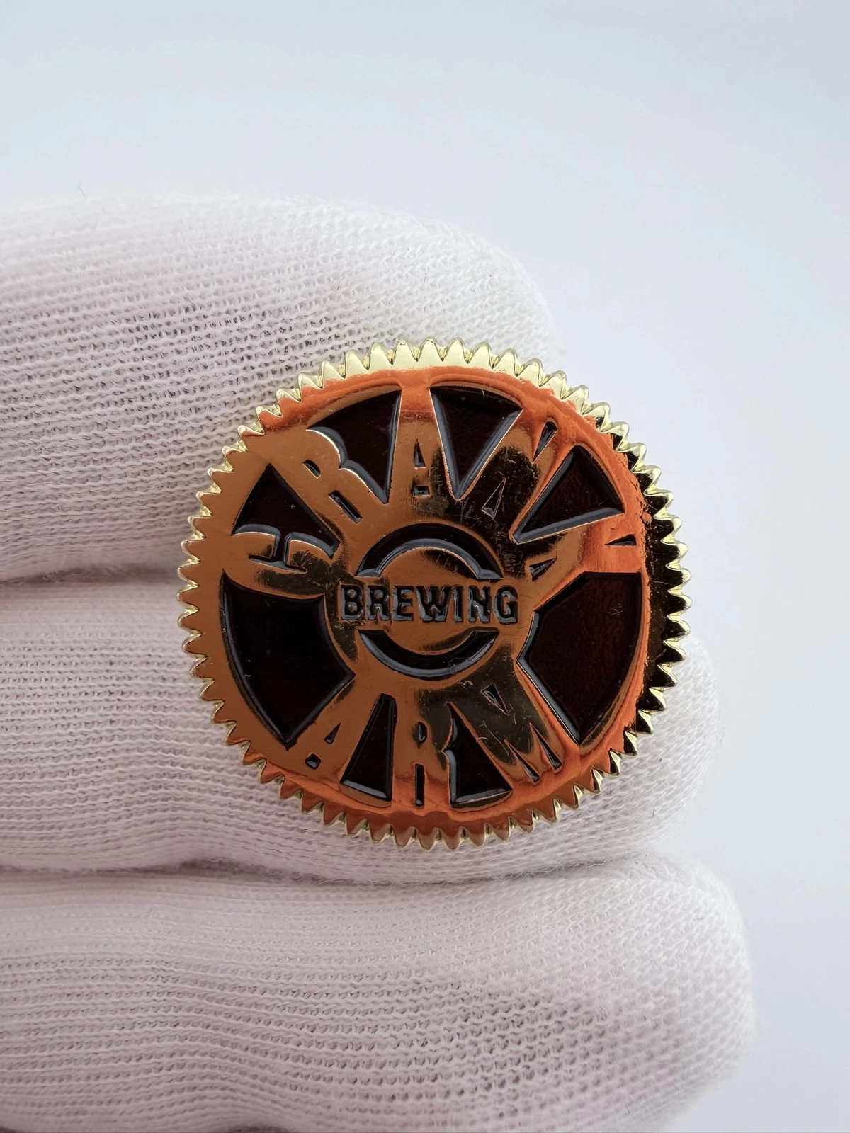 Crank Arm Brewing Company Lapel Pin - Gold Tone - Image 2