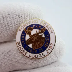 Pompano Beach Florida Moose Lodge 2157 Lapel Pin