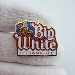 Big White Ski Resort Pin with Teddy Bear - Kelowna B.C., Canada