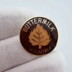 Buttermilk Mountain Colorado Ski Area Pin - Brown and Light Brown