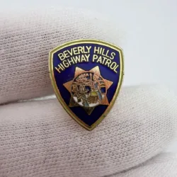 Vintage Beverly Hills California Highway Patrol Mini Pin - Obsolete