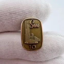 Vintage Sears, Roebuck and Co. 10 Year Employee Service Award Pin - 1/10 10K GF