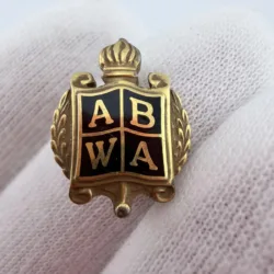 ABWA American Business Women's Association Pin Brooch - 1/10 10K GF