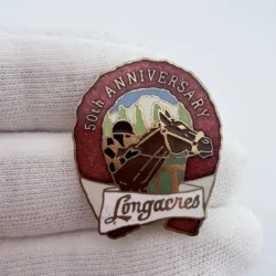 1983 Longacres Racetrack 50th Anniversary Lapel Pin - Renton, Washington