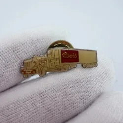 Vintage Coors Beer Delivery Truck Lapel Pin - Yellowing