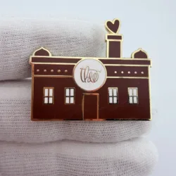 Theo Chocolate Factory Lapel Pin - Dual Clasp - Seattle, Washington
