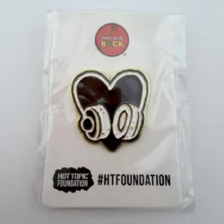 Hot Topic Foundation X Little Kids Rock Enamel Pin - Love Music