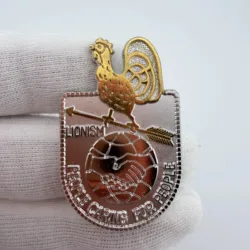 1978 Lions Club International Convention Rooster and Globe Pin - MD355